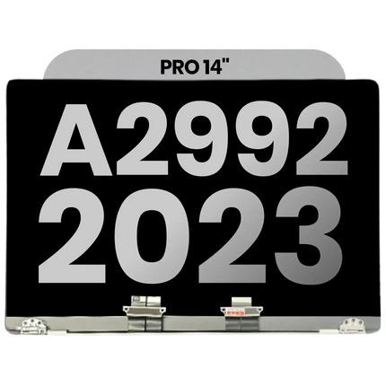 For MacBook Pro 14-inch 2023 M3 Pro / M3 Max A2992 / LCD with Front Cover / space black (Refurbished)(SKU:1578401)