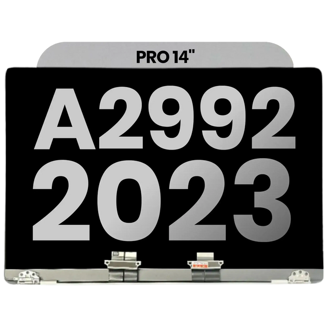 For MacBook Pro 14-inch 2023 M3 Pro / M3 Max A2992 / LCD with Front Cover / space black (Refurbished)(SKU:1578401)