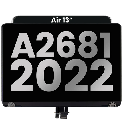 For MacBook Air 13-inch 2022 M2 A2681 / LCD with Front Cover / midnight (Refurbished)(SKU:1578429)