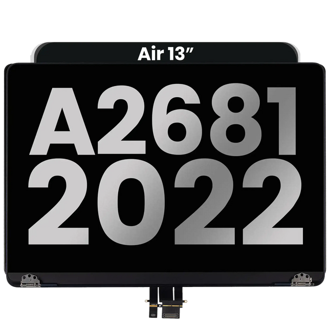 For MacBook Air 13-inch 2022 M2 A2681 / LCD with Front Cover / midnight (Refurbished)(SKU:1578429)