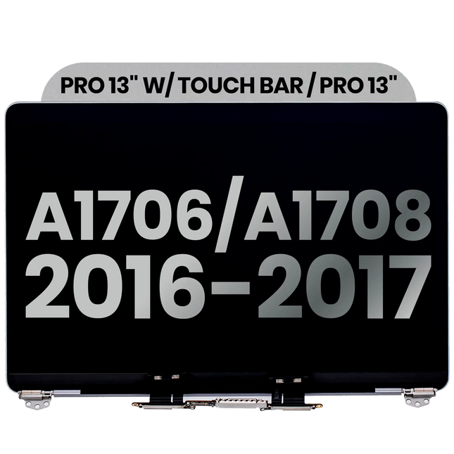 For MacBook Pro 13-inch 2016-2017 A1706 A1708 (Touch Bar & Non-Touch Bar) / LCD with Front Cover / space gray (Refurbished)(SKU:1563904)