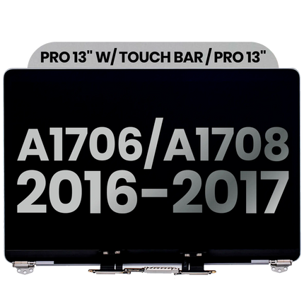 For MacBook Pro 13-inch 2016-2017 A1706 A1708 (Touch Bar & Non-Touch Bar) / LCD with Front Cover / space gray (Refurbished)(SKU:1578479)