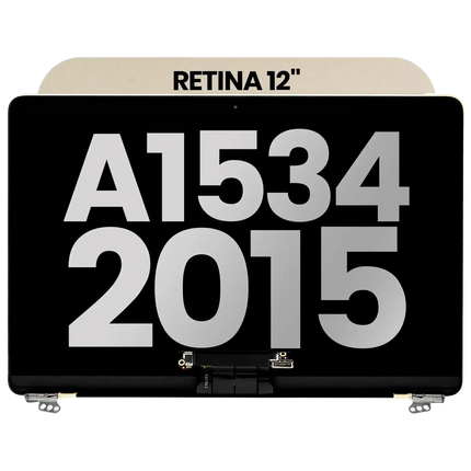 For MacBook 12-inch Retina 2016-2017 A1534 / LCD with Front Cover / With Logo / gold (Refurbished)(SKU:1563822)