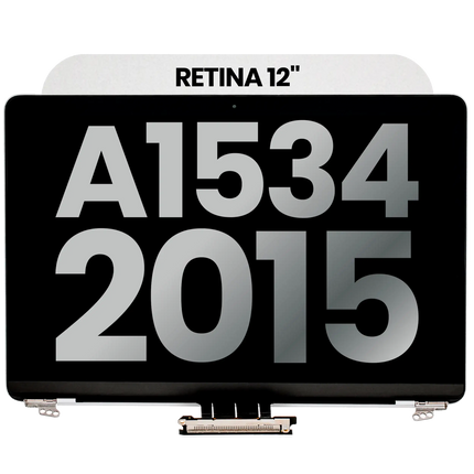 For MacBook 12-inch Retina 2016-2017 A1534 / LCD with Front Cover / silver (Refurbished)(SKU:1563821)
