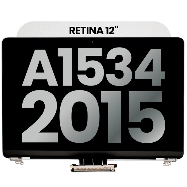 For MacBook 12-inch Retina 2016-2017 A1534 / LCD with Front Cover / silver (Refurbished)(SKU:1563821)