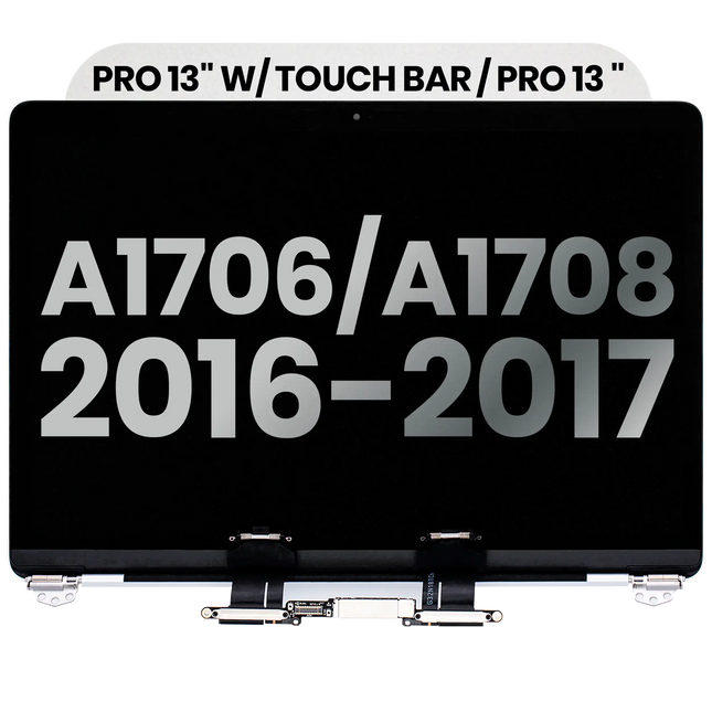 For MacBook Pro 13-inch 2016-2017 A1706 A1708 (Touch Bar & Non-Touch Bar) / LCD with Front Cover / silver (Refurbished)(SKU:1578482)