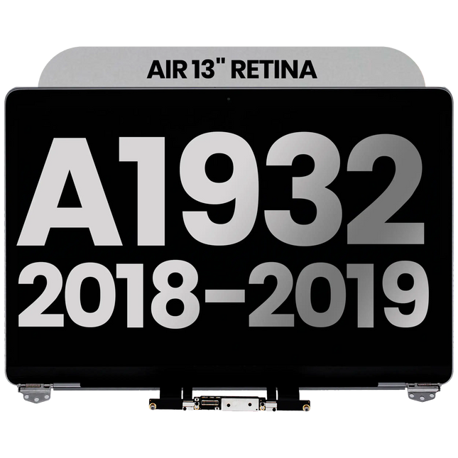 For MacBook Air 13-inch 2018-2019 A1932 / LCD with Front Cover / space gray (Refurbished)(SKU:1562917)