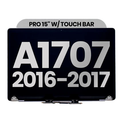 For MacBook Pro 15-inch 2016-2017 A1707 / LCD with Front Cover / With Logo / space gray (Premium OEM)(SKU:1566843)