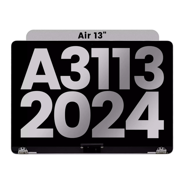 For MacBook Air 13-inch 2024 M3 A3113 / LCD with Front Cover / space gray (Refurbished)(SKU:1578509)