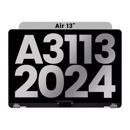For MacBook Air 13-inch 2024 M3 A3113 / LCD with Front Cover / silver (Refurbished)(SKU:1578397)