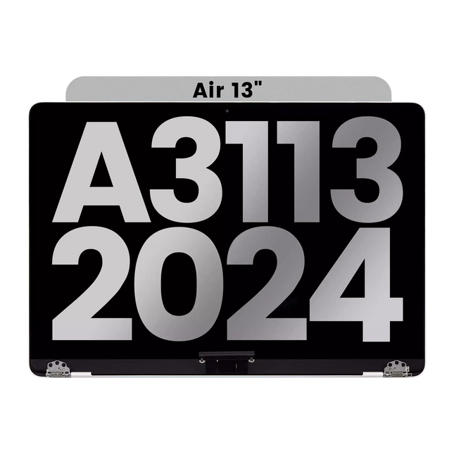 For MacBook Air 13-inch 2024 M3 A3113 / LCD with Front Cover / silver (Refurbished)(SKU:1578510)