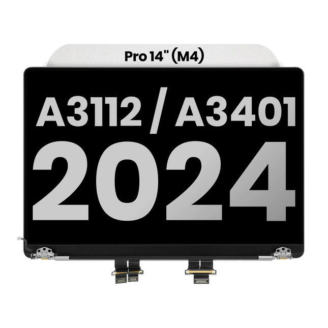 For MacBook Pro 14-inch 2024 A3401 A3185 / LCD with Front Cover / space black (Premium OEM)(SKU:1578404)