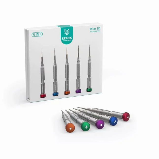 REFOX RS2 2D Rice Series Screwdriver Set 5PCS