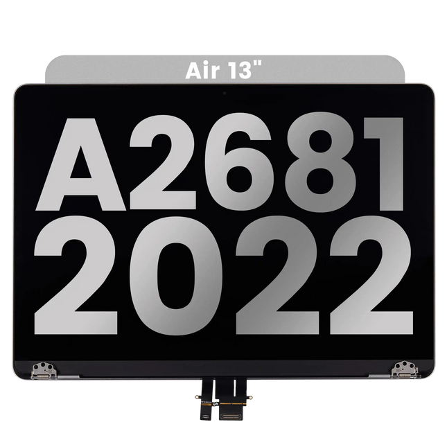 For MacBook Air 13-inch 2022 M2 A2681 / LCD with Front Cover / space gray (Refurbished)(SKU:1578430)