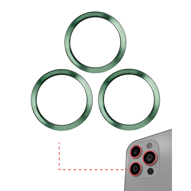 For iPhone 11 Pro/11 Pro Max | Back camera ring | Green(Premium OEM)