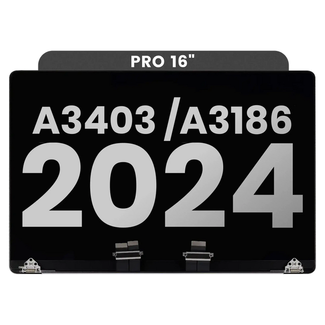 For MacBook Pro 16-inch 2024 M4 Pro / M4 Max A3403 A3186 / LCD with Front Cover / space black (Premium OEM)(SKU:1578406)