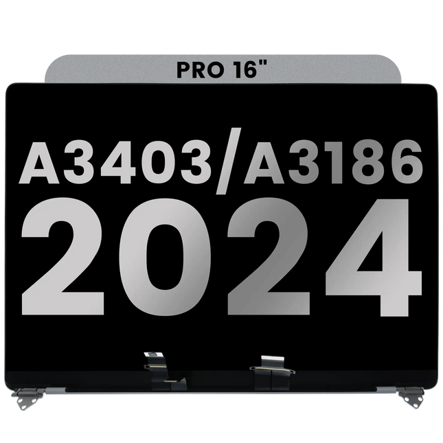 For MacBook Pro 16-inch 2024 M4 Pro / M4 Max A3403 A3186 / LCD with Front Cover / silver (Refurbished)(SKU:1575928)