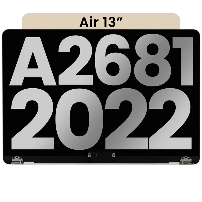 For MacBook Air 13-inch 2022 M2 A2681 / LCD with Front Cover / starlight (Refurbished)(SKU:1578428)
