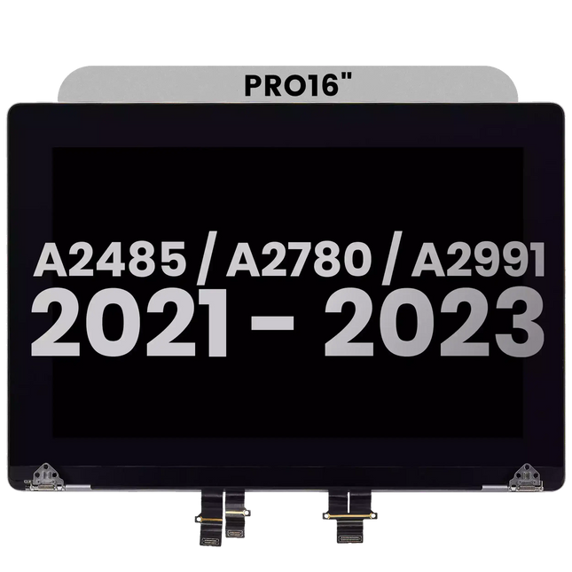 For MacBook Pro 16-inch 2021-2023 A2485 A2780 / LCD with Front Cover / space gray (Refurbished)(SKU:1575921)