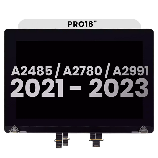 For MacBook Pro 16-inch 2023 M3 Pro / M3 Max A2991 / LCD with Front Cover / silver (Refurbished)(SKU:1578400)