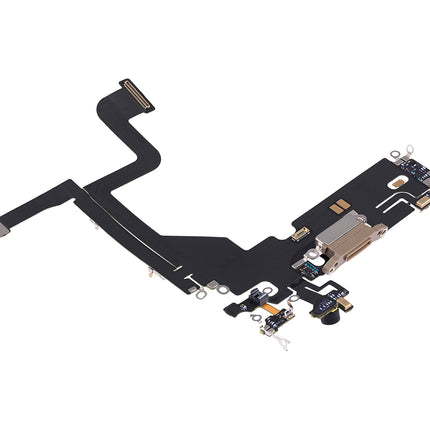 For iPhone 13 pro Charge Port Flex Cabe Gold(Premium OEM)(SKU:1478615)