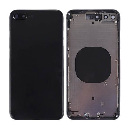 For iPhone 8 plus | Back Cover Assembly with small parts(No Logo) | Black(Aftermarket Plus)