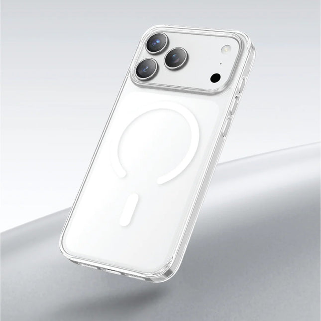 For iPhone 17 Pro Max Transparent Case Compatible with MagSafe