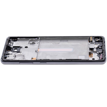 For Samsung Galaxy A52s 5G/A528 A525 / A526 4G / 5G OLED assembly With frame / black  (Refurbished)(SKU:1482273)