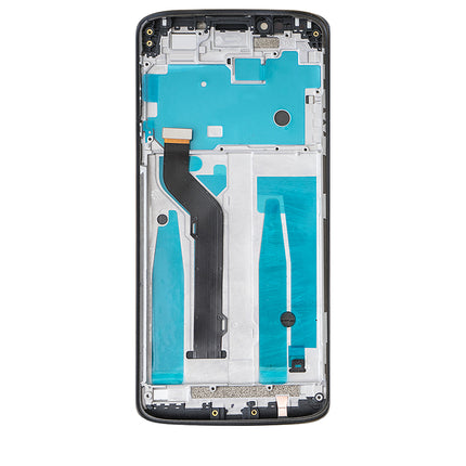 For Motorola E5 Plus LCD Assembly with Frame Black(Refurbished)(SKU:1482742)