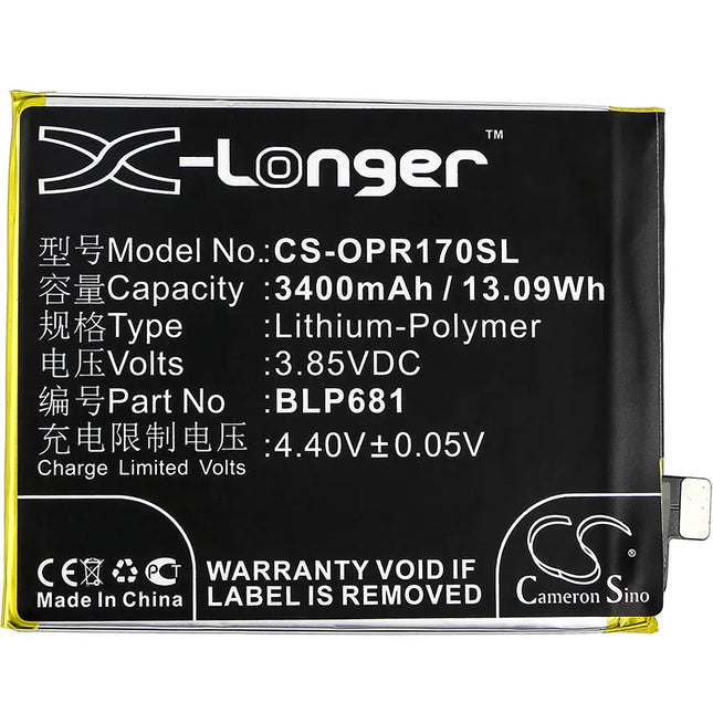 For OPPO R17 | Battery | (Aftermarket Plus)