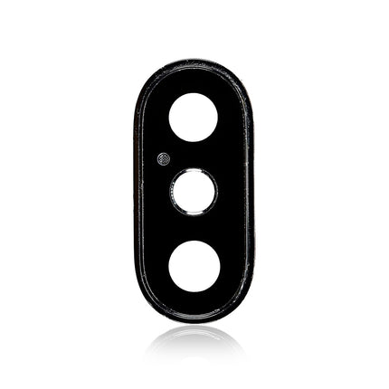 For iPhone Xs Camera Lens With Frame/Sticker Black(Premium OEM)(SKU:1091377)