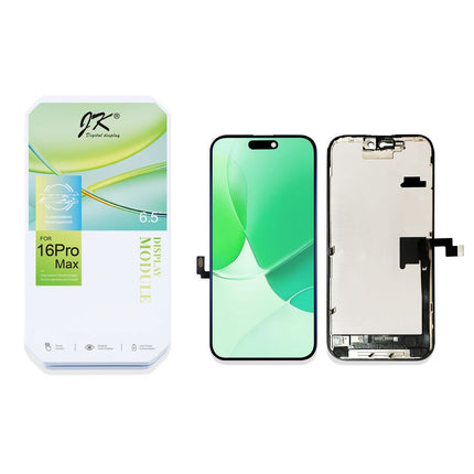 JK * For iPhone 16 Pro Max LCD Assembly / incell FHD / IC Removable Black (Aftermarket)(SKU:1566273)