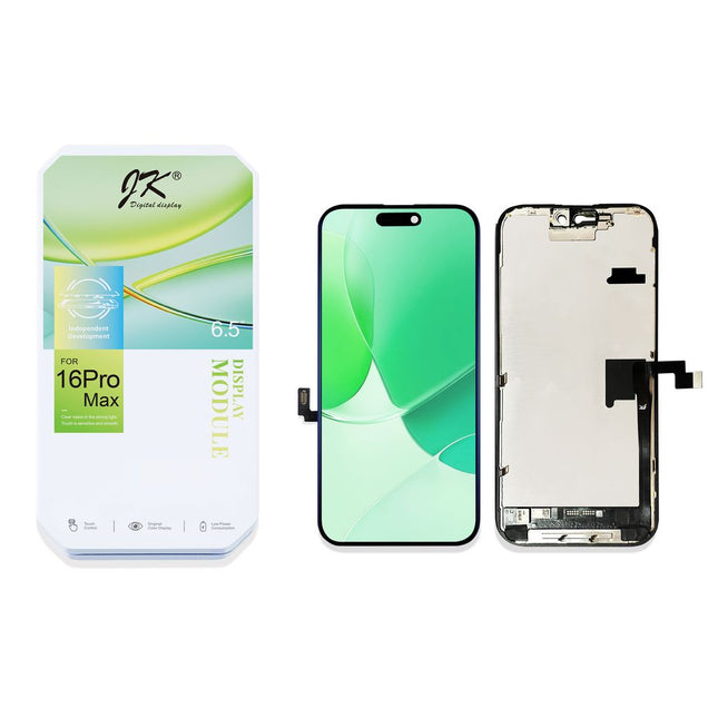 JK * For iPhone 16 Pro Max LCD Assembly / incell FHD / IC Removable Black (Aftermarket)(SKU:1566273)