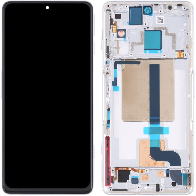 For Xiaomi Poco F4 GT OLED assembly with frame Silver (Premium OEM) (SKU:1563658)