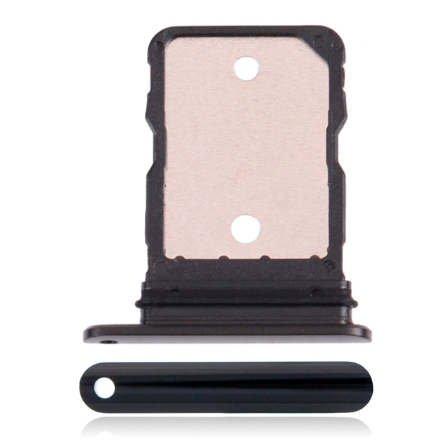 For Google Pixel 6a Sim Card Holder /Dual Card Black Premium OEM (SKU:1563319)