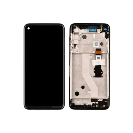 For Motorola G Power LCD assembly With Frame Black Refurbished (SKU:1563433)