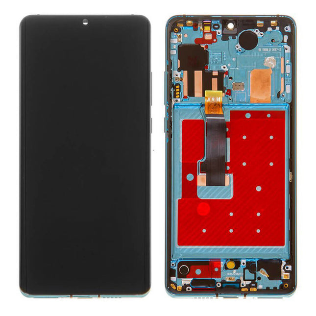 For Huawei P30 Pro OLED assembly With Frame Aurora (Refurbished)(SKU:1476990)