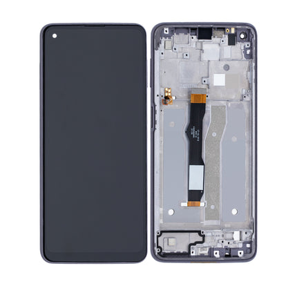 For Motorola G Power 2021 LCD assembly With Frame Black Refurbished (SKU:1563430)
