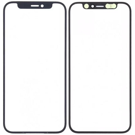 For iPhone 12 Mini Front Glass Lens With OCA | Black(Aftermarket Plus)