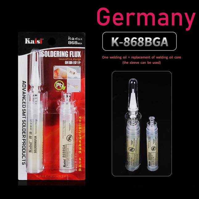 kaisi 868LO solder oil | new extrusion device, no need to cooperate with welding oil partner ***DE Warehouse***