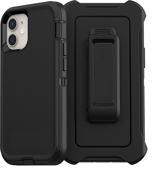 For iPhone 12 Mini no logo phone case|Black