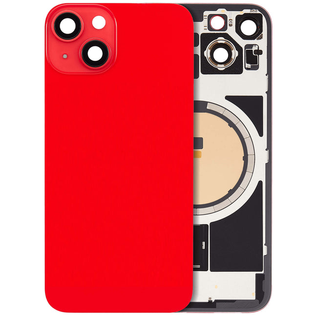 For iPhone 14 Lens for back cover With bracket and back camera lens / Magnetic | Red (Aftermarket Plus)