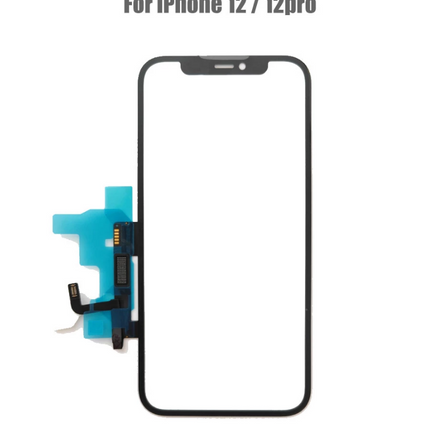 For iPhone 12/12 Pro | Touch/Digitizer With IC | Black(Refurbished)