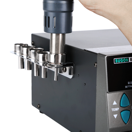 SUGON 8610DX 1200W Hot Air Rework Station LED Display Lead-Free Heat Gun Microcomputer Temperature Adjustable 5nozzle ***DE Warehouse***(SKU:1507380)