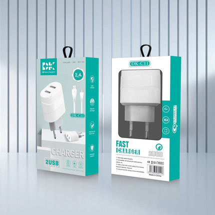 DK-C11/2A Charger + Lighting Cable(European standard)