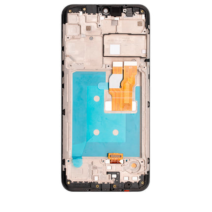 For LG K22 / K22 Plus LCD Assembly With Frame Black(Refurbished)(SKU:1463942)