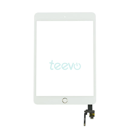 For iPad Mini 3 | Touch/Digitizer Assembly with small components | White(Aftermarket)