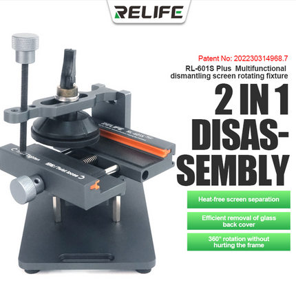 RELIFE RL-601S Plus Multifunctional Dismantling Screen Rotating Fixture/360?? Adjustable***DE Warehouse***(SKU:1499587)