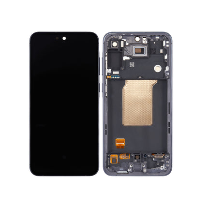 For Samsung Galaxy A55 5G Navy / A556 OLED assembly With frame / black  (Premium OEM)(SKU:1557871)