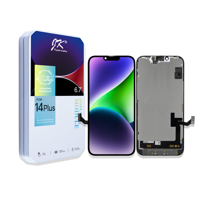 JK * For iPhone 14 Plus LCD Assembly / incell FHD / IC Removable Black (Aftermarket)(SKU:1529126)